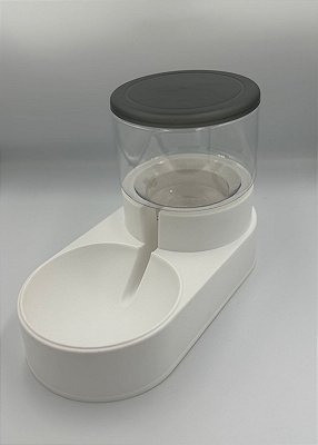 Bebedouro Cinza Pet Automático por Gravidade 1L