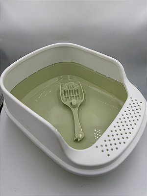 Caixa De Areia Para Gato Aberta M Com Pá