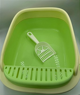 Caixa De Areia Para Gato Aberta G Com Pá