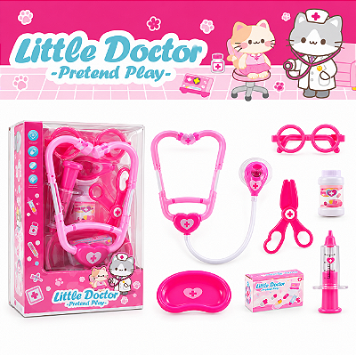 Maleta Kit Médico Infantil c/ Equipamentos Hospitalares