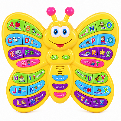 Brinquedo Borboleta Educativa Som Alfabeto Soletração Inglês