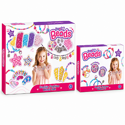 Brinquedo Conjunto de Miçangas Infantil p/ Artesanato