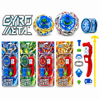 Pião de Batalha Gyro Metal c/ Lançador Sortidos