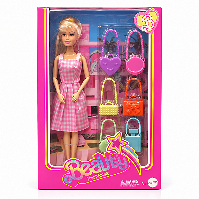 Boneca Beauty com 6 Bolsas Diversas – Modelo Sortido
