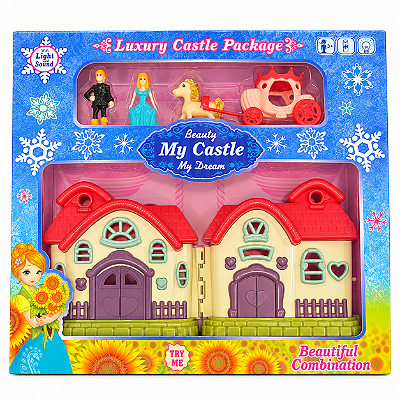 Casinha de Bonecas Infantil com Personagens e Acessórios