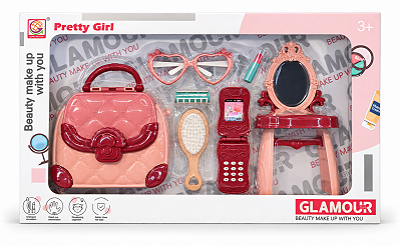 Kit Infantil de Beleza Pretty Girl com Maleta e Acessórios