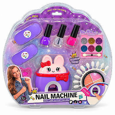 Kit Infantil de Manicure Nail Machine com Acessórios