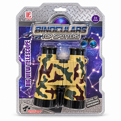 Brinquedo Binóculo Infantil Camuflado Cores Sortidas