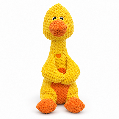 Pato de Pelúcia Amarelo para Pet 35 cm