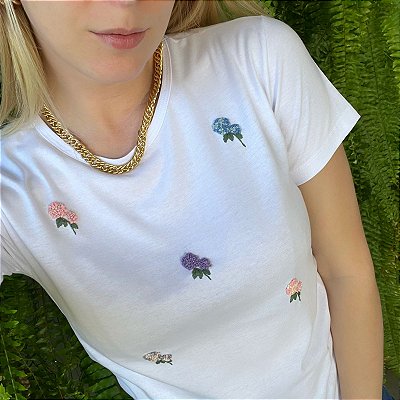Camiseta Jardim de Hortênsias