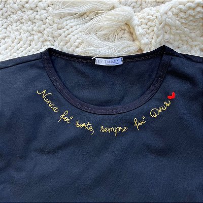 Camiseta Nunca foi sorte
