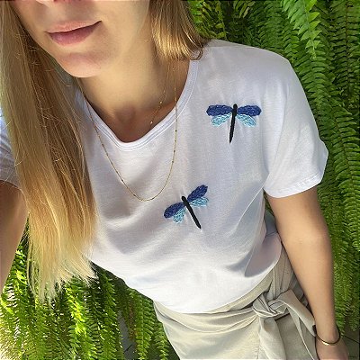 Camiseta Libélula Azuis