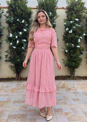 Vestido Supemidi Ângela Rosê Bordado