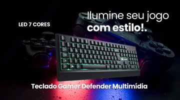 Teclado Gamer Defender 7 cores