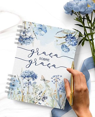 Caderno Espiral 'Graça sobre Graça'
