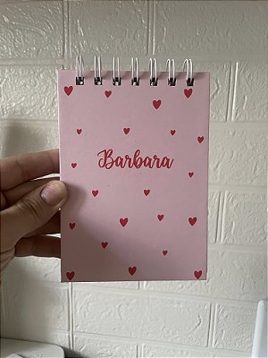 Bloco Heart Personalizado A6 - 10x15