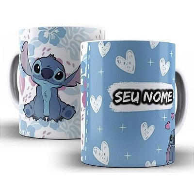 Caneca Personalizada Stitch - Personalize Com Seu Nome