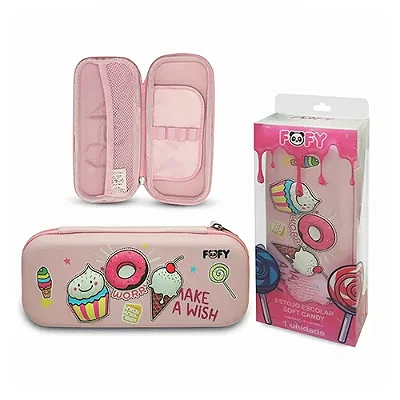 Estojo Escolar Soft Candy - Fofy