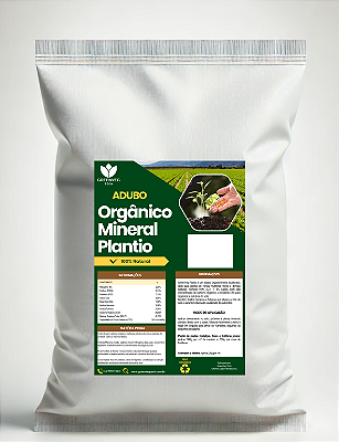 Adubo Orgânico Mineral Plantio