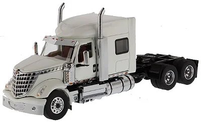 Miniatura Caminhão Lonestar Sleeper Branco 1/50 Detalhado