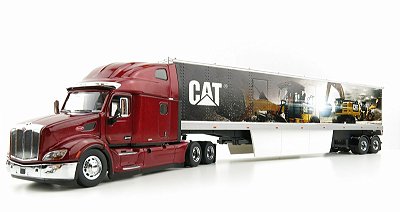 Miniatura Caminhão Caterpillar Peterbilt 579 1/50 Detalhado