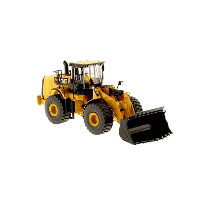 MINIATURA PÁ CARREGADEIRA CATERPILLAR 966M 1/50 DETALHADO