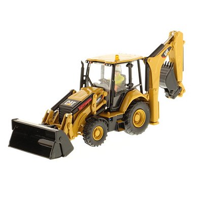 Miniatura Retroescavadeira Caterpillar 432F2 1/50 Diecast Masters
