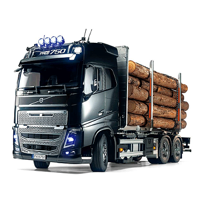 Caminhão RC Cavalo Mecânico Tamiya Volvo Globetrotter 750 FH16 750 6x4 1/14