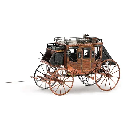 Miniatura De Montar Metal Earth Wild West Stage Coach MMS189