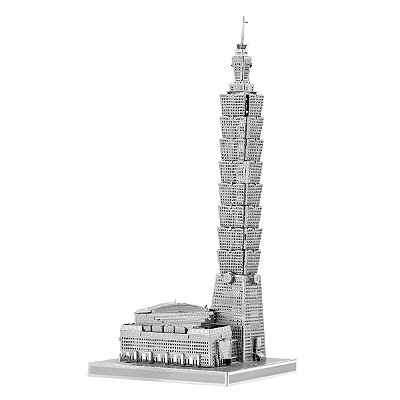 Miniatura De Montar Taipei 101 Taiwan Metal Earth Premium Series ICX007