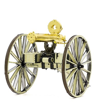 Miniatura De Montar Wild West Gatlin Gun Metal Earth MMS188