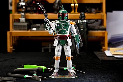 Miniatura De Montar Metal Earth Star Wars Boba Fett Metal Earth Premium Series ICX135