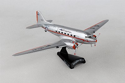 Miniatura Avião American DC-3 Flagship Tulsa 1/144 Daron Worldwide Trading