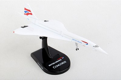 Miniatura Avião Supersônico British Airways Concorde 1/350 Daron Worldwide Trading