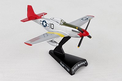 Miniatura Avião Caça Americano P-51D Mustang Tuskegee 1/100 Daron Worldwide Trading