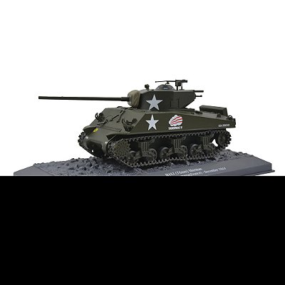 Tanque De Guerra 1944 1/43 US M4A3 Sherman Abrams Battallion