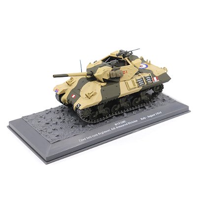 Miniatura Tanque de Guerra Italiano 1944 M10 Destroyer Anti-Tankn Regiment 6TH Armored Division Motor City 1/43
