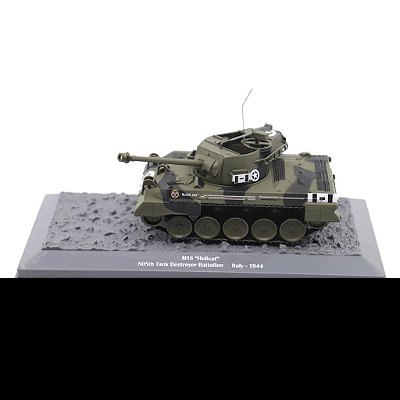 Tanque Guerra M18 Hellcat Destroyer 805TH Itália "Black Cat" 805th Tank Destroyer Battalion 1944 Motor City 1/43