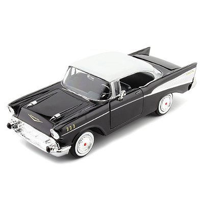 Miniatura Chevrolet Bel Air Black 1957 Escala 1/43 Lucky