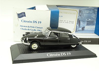 Miniatura Citroen DS19 De Gaule 1962 Attentation 1/43 Ixo Models