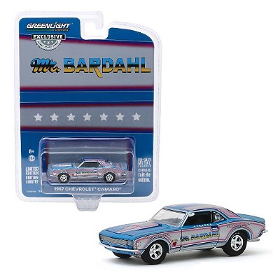 Miniatura Chevrolet Camaro 1967 Mr. Bardahl 1/64 GreenLight Hobby Exclusive