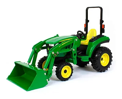 Miniatura Trator John Deere 2038R com Carregadeira 1/16 ERTL Tomy