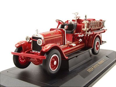 Miniatura Caminhão De Bombeiros Stutz Model C 1924 1/43 Lucky Diecast