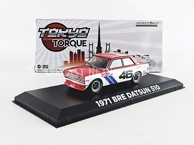 Miniatura Datsun 510 BRE 1971 #46 1/43 Greenlight Tokyo Torque