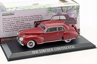Miniatura Lincoln Continental Mayfair 1941 Maroon 1/43 Greenlight