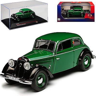 Miniatura IFA F8 Limousine 1949 Verde e Preto 1/43 IST Models