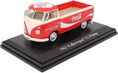 Miniatura Volkswagen Kombi T1 1962 Coca Cola T1 Escala 1/43