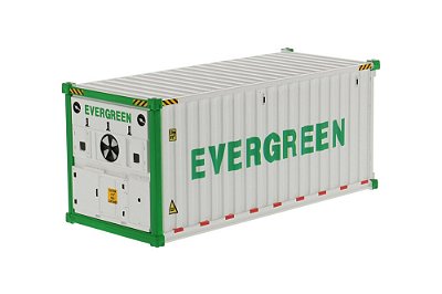Miniatura Container Refrigerado 20" Evergreen 1/50 Diecast Masters Acessório de Logística