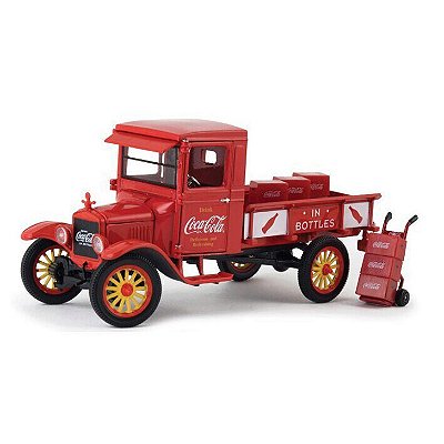 Miniatura Ford Model T 1923 Coca-Cola 1/32 Motor City Classics Vermelho