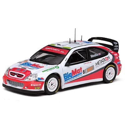 Miniatura Citroën Xsara WRC #8 Meeke/Bettega Rally GB 1/43 Vitesse Branco